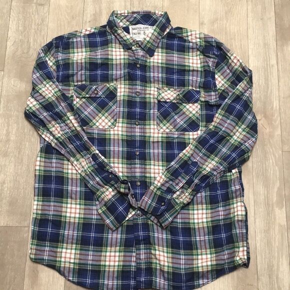 Mens Nautica Jeans Casual Shirt‎ - Picture 1 of 4